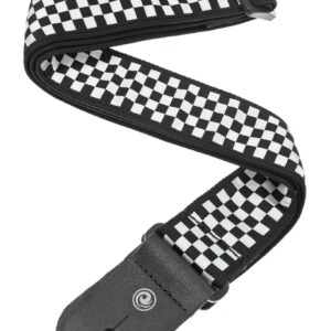 D'Addario 50mm Nylon Guitar Strap - Check Mate