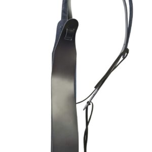 D'Addario 64mm Black Leather Banjo Strap