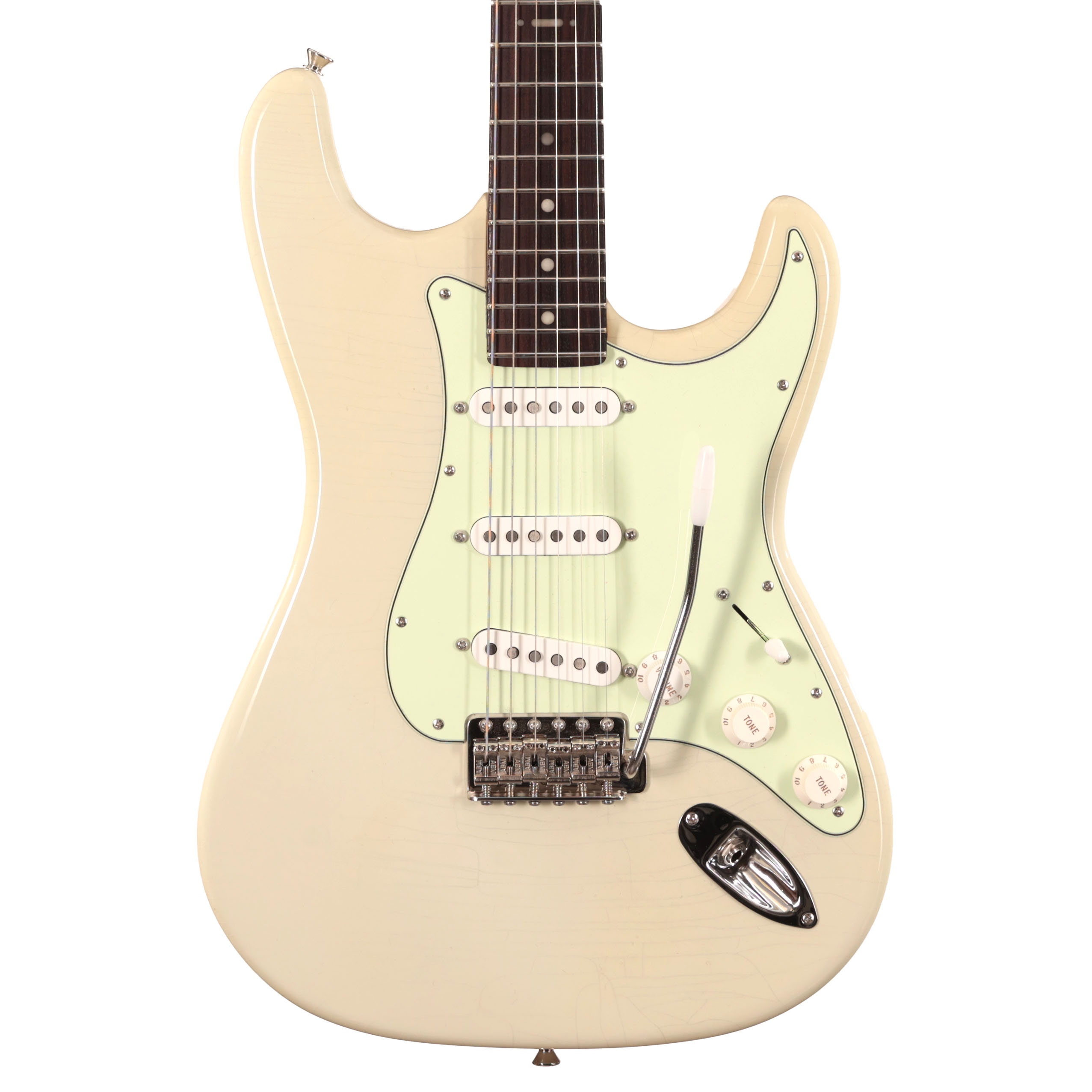 Hansen Guitars S-Style Electric Guitar in Woodstock White with Rosewood Fretboard