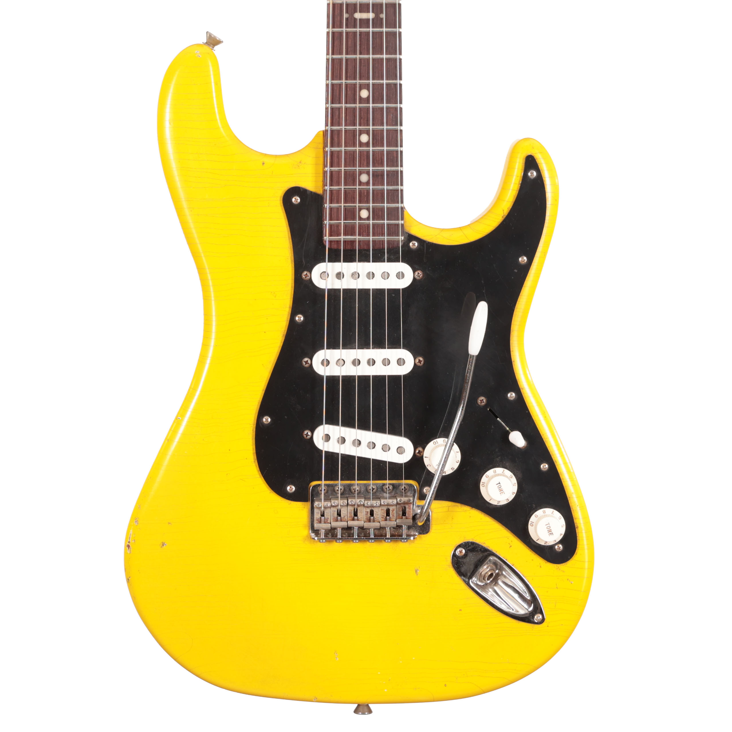 Hansen Guitars S-Style Electric Guitar in Graffiti Yellow with Rosewood Fretboard
