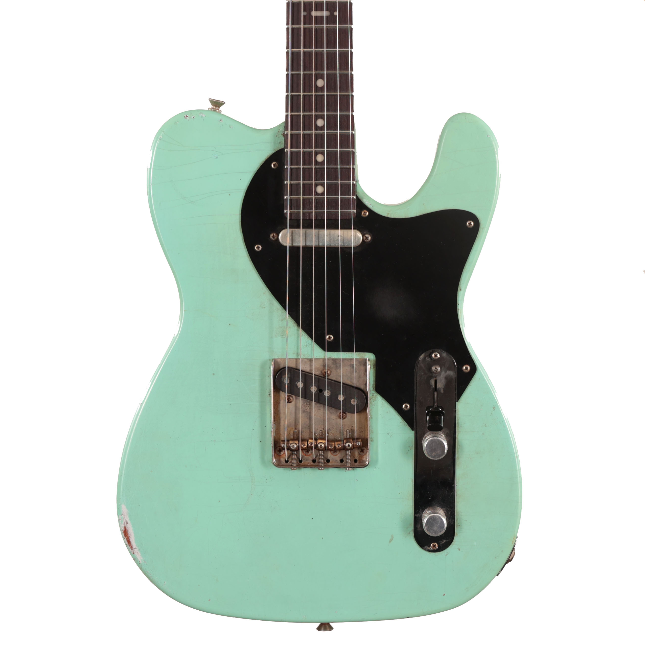 Hansen Guitars T-Style Electric Guitar in Surf Green Ultra Light Relic