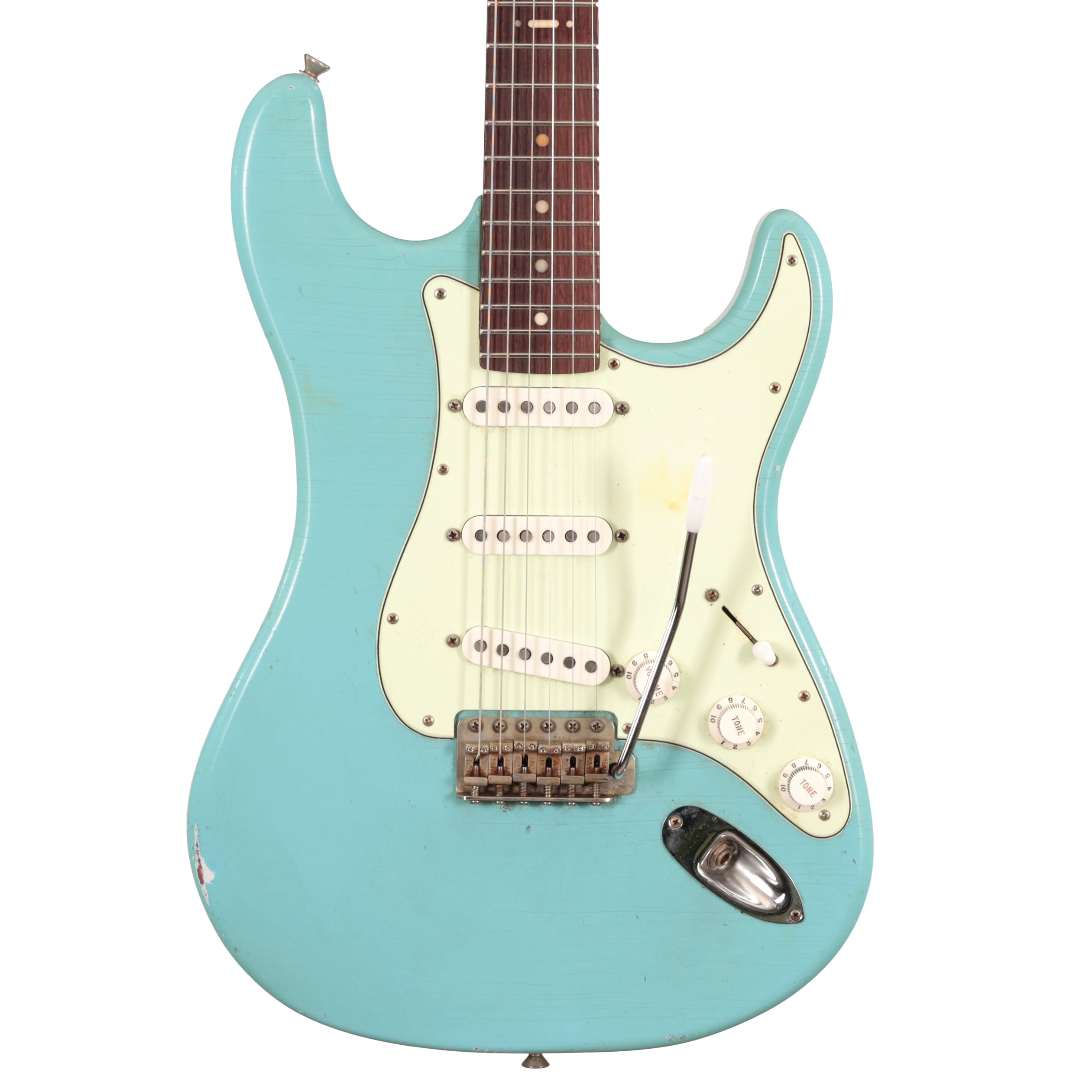 Hansen Guitars S-Style Electric Guitar in Daphne Blue, Rosewood Fretboard