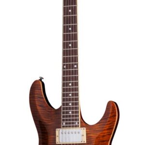 Schecter C-1 E/A Semi Hollow Electric Guitar in Cats Eye