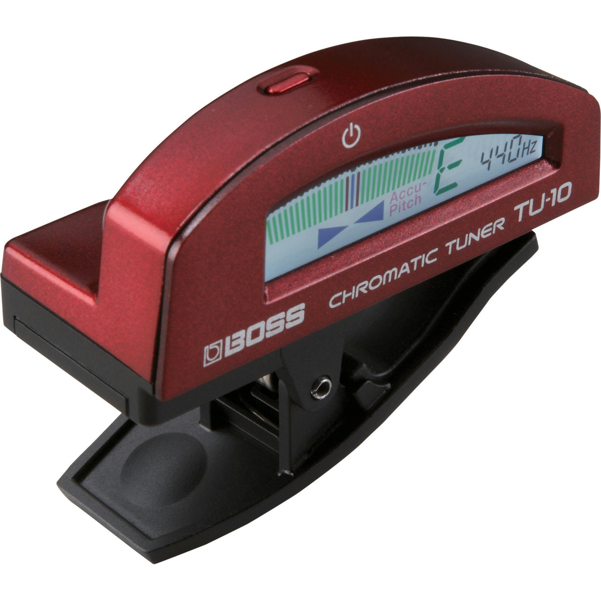 BOSS TU10 Clip On Tuner - Metallic Red