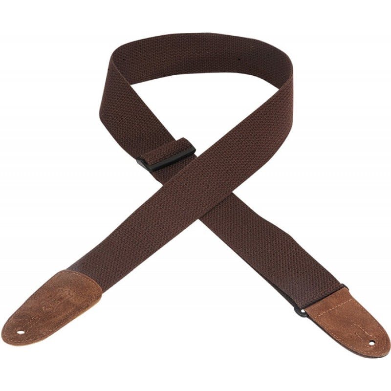 Levy's MC8BRN Cotton Guitar Strap in Brown