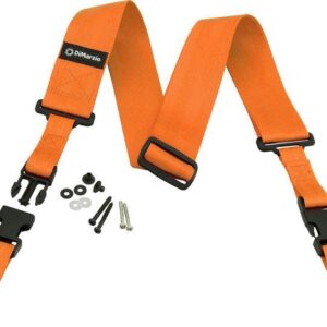 Dimarzio ClipLock 2" Nylon Strap in Orange