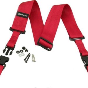 Dimarzio ClipLock 2" Nylon Strap in Red