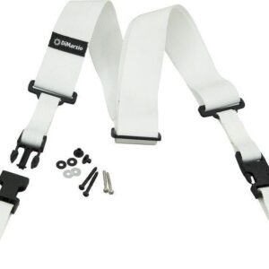 Dimarzio ClipLock 2" Nylon Strap in White