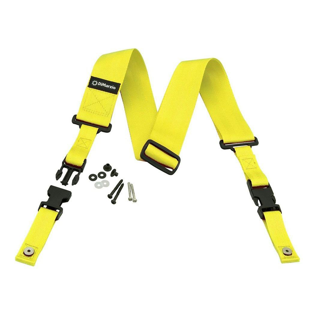 Dimarzio ClipLock 2" Nylon Strap in Yellow