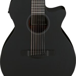 Ibanez AEG721-BOT AEG Series 7 String Electro Acoustic Guitar in Black Out
