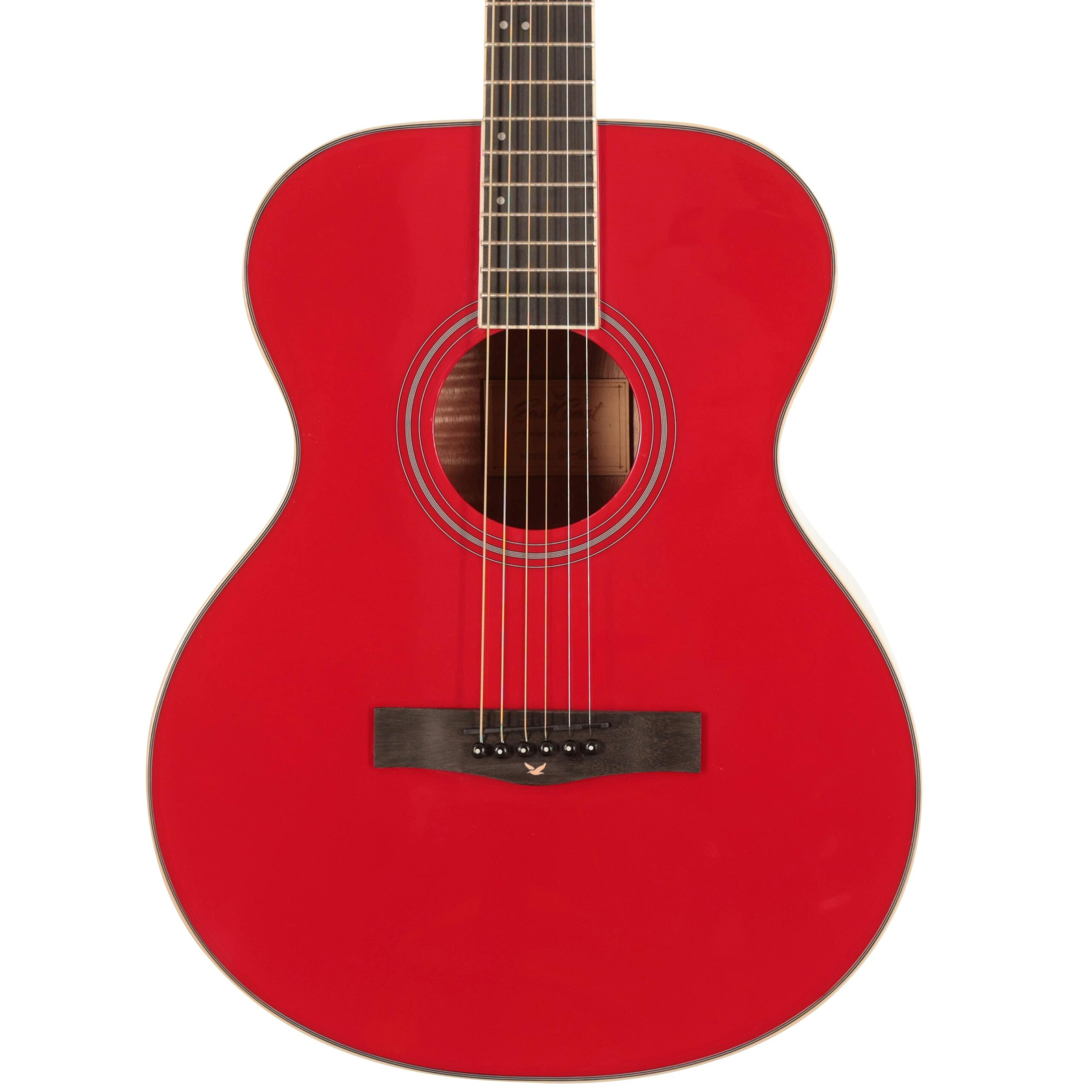 B Stock : EastCoast G1 Grand Auditorium Acoustic Guitar in Gala Red 0008