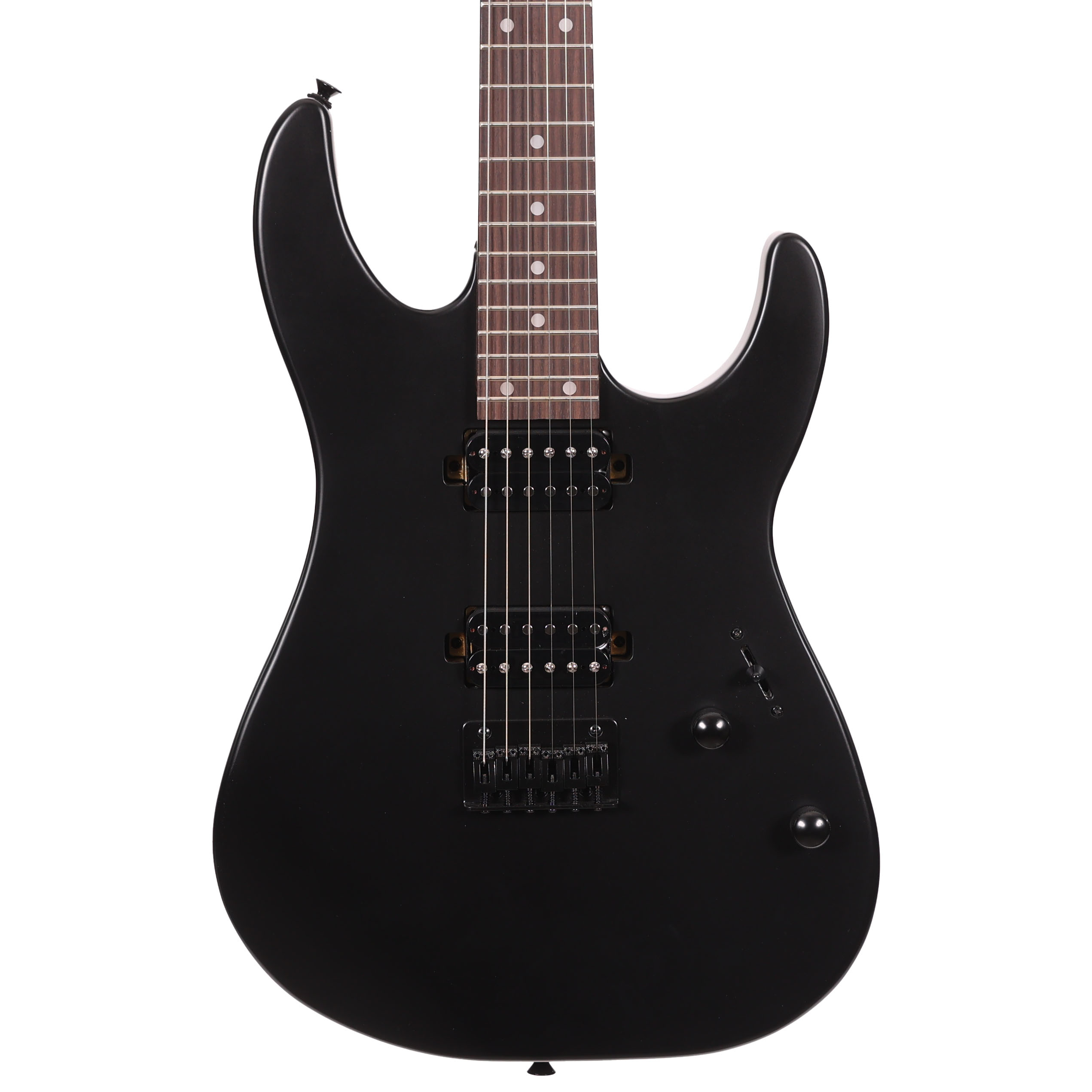 EastCoast MT1 Electric Guitar in Satin Black with Rosewood Fretboard