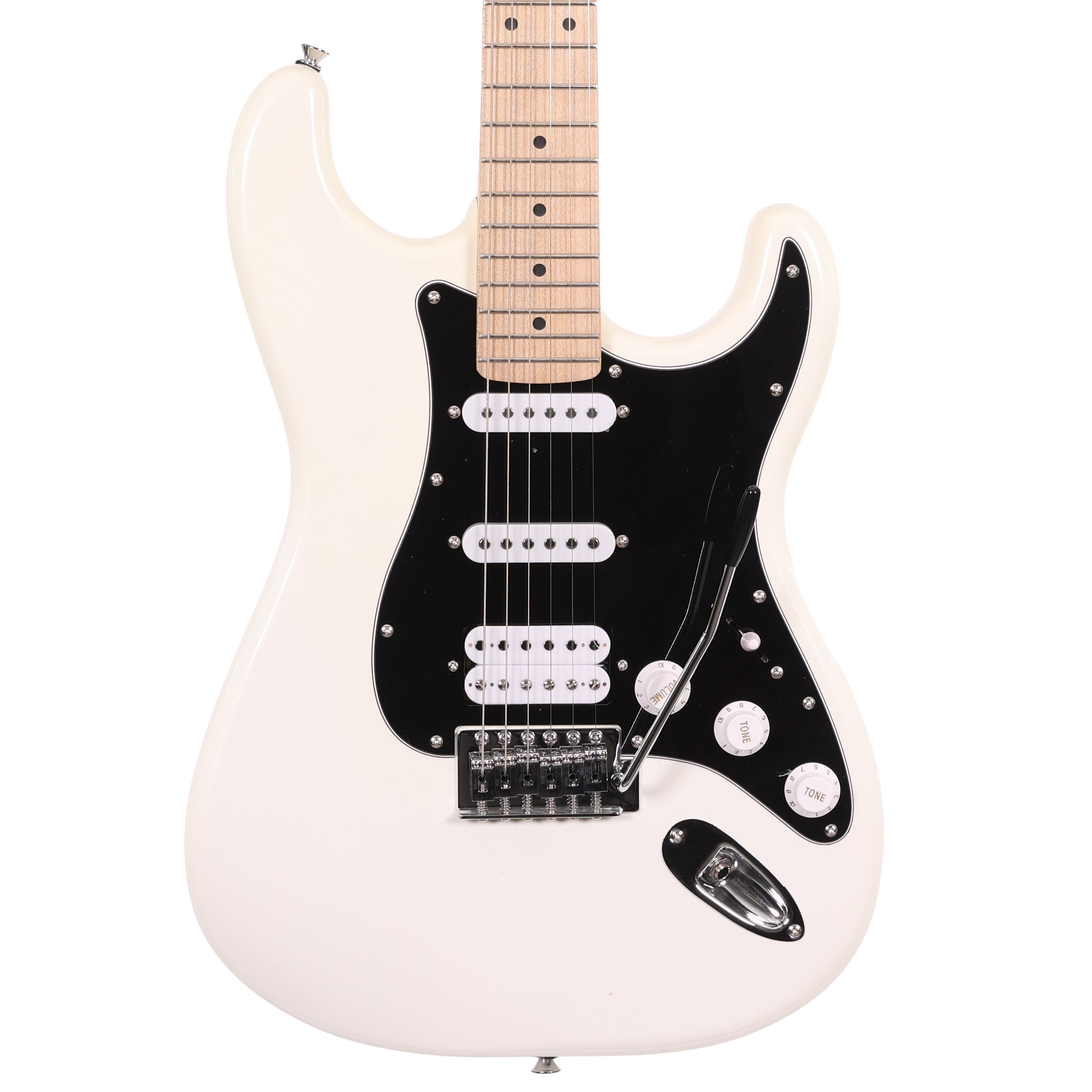 Eastcoast ST2 HSS Electric Guitar in Pearl White with Maple Neck