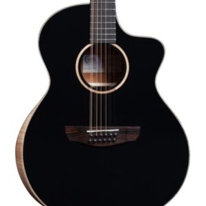 Faith Eclipse Series Neptune EC 12-String Electro-Acoustic Guitar in Gloss Black