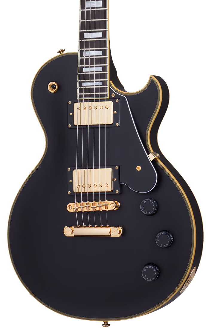 Schecter SOLO-II Custom Electric Guitar in Aged Black Satin