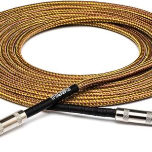 Hosa Tweed Guitar Cable, Straight to Same, 18 ft / 5.5M