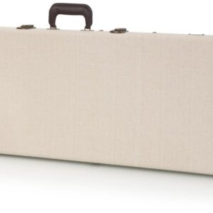 Gator Cases Journeyman Deluxe Wood Case for Bass Guitars with Burlap Exterior