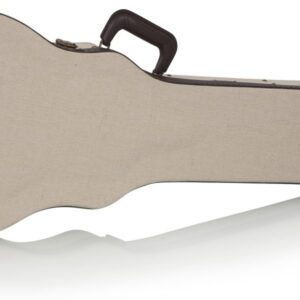 Gator Cases Journeyman Deluxe Wood Case for Les Paul Style Guitars with Burlap Exterior