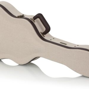 Gator Cases Journeyman Deluxe Wood Case for Resonator Guitars with Burlap Exterior