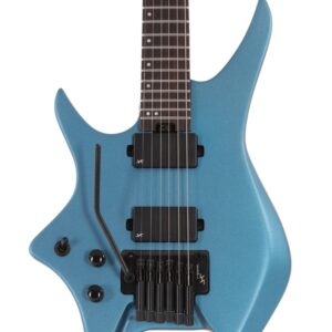 Hils NEXT HN5 Left Handed Electric Guitar in Satin Metallic Emerald Blue