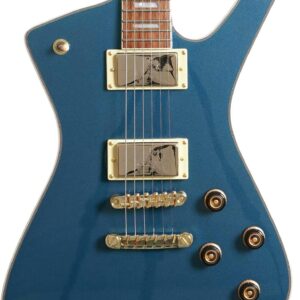 Ibanez IC420ABM Iceman Electric Guitar in Antique Blue Metallic
