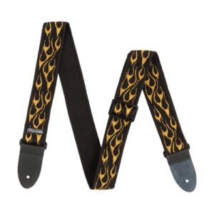 Jim Dunlop D38-11OY Strap Classic Flambe Orange/Yellow