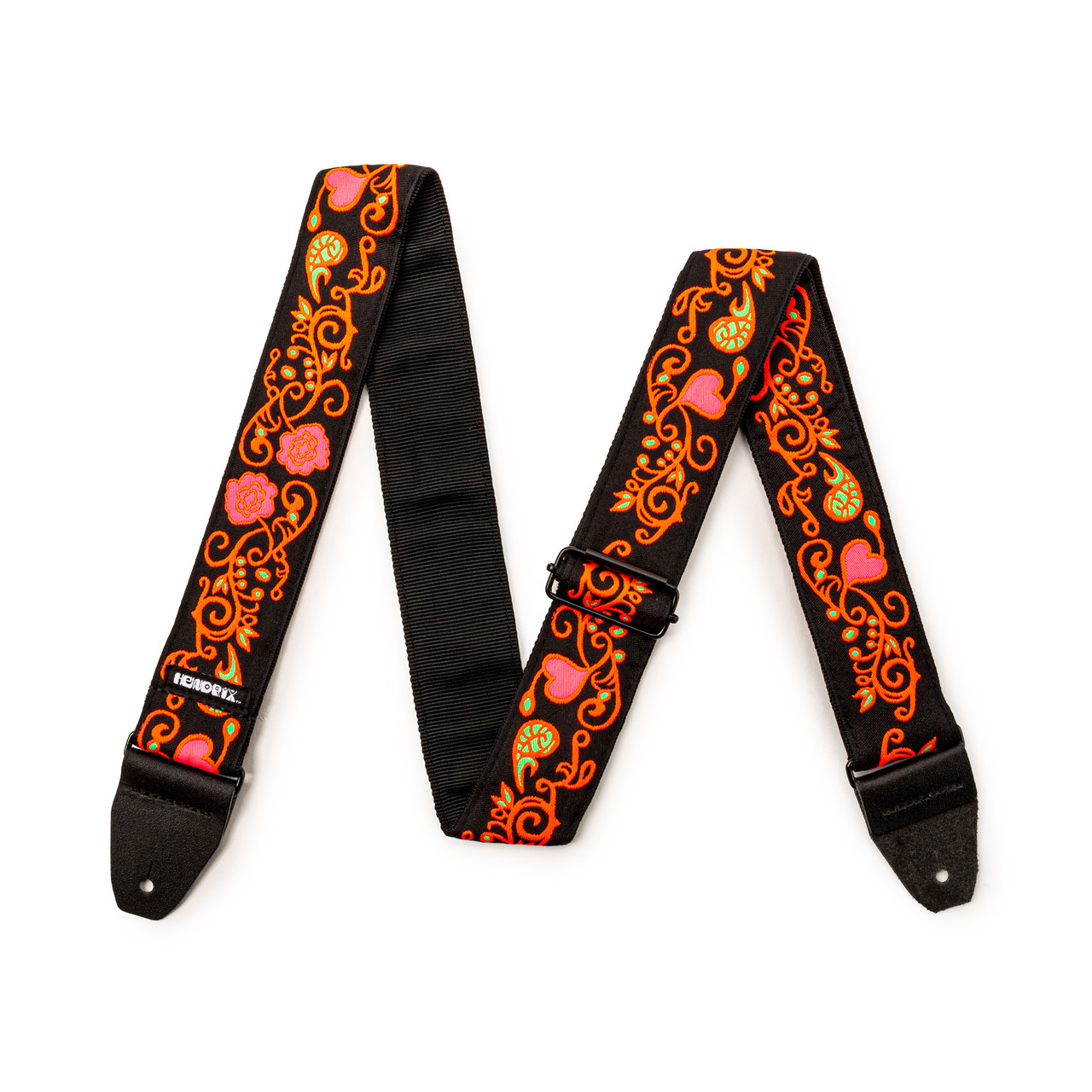 Jim Dunlop Jimi Hendrix Blacklight Monterey Orange Guitar Strap