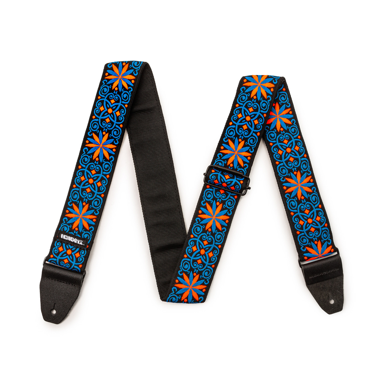 Jim Dunlop Jimi Hendrix Blacklight Fillmore Blue Guitar Strap