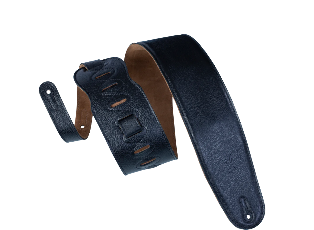 Levys Heritage Crafted Garment w Suede Back 3 1/2 inch - Black