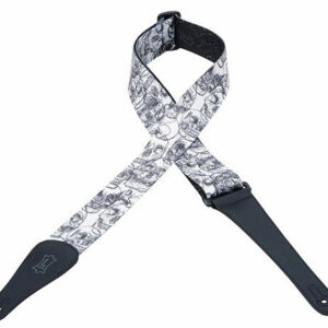 Levys Skull Polyester - Black and White Skulls