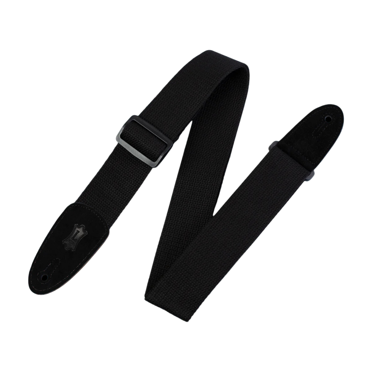 Levys Cotton Strap with Suede Ends In Black
