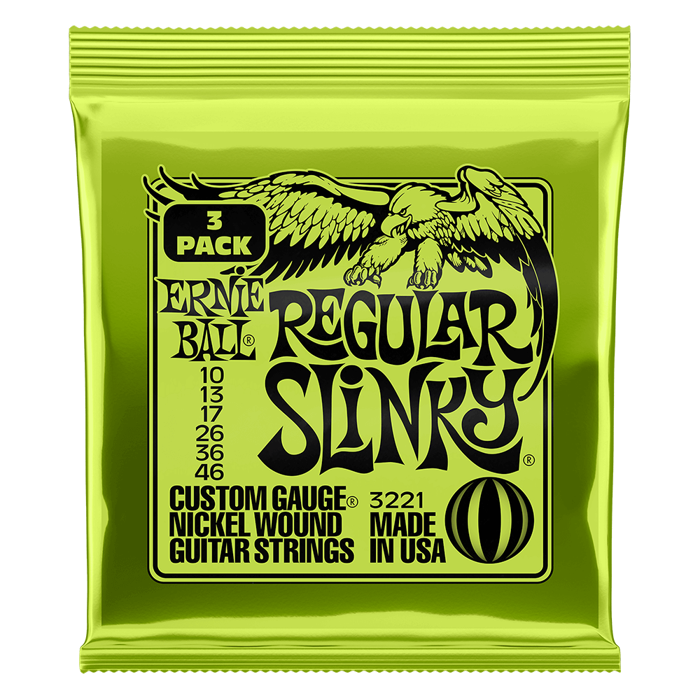 Ernie Ball REGULAR SLINKY 10-46 (3 SET PACK)