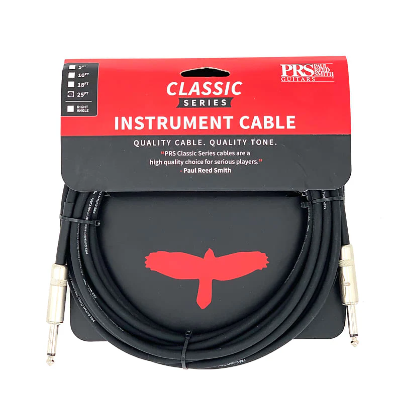 PRS 25ft Classic Instrument Cable Straight-Straight