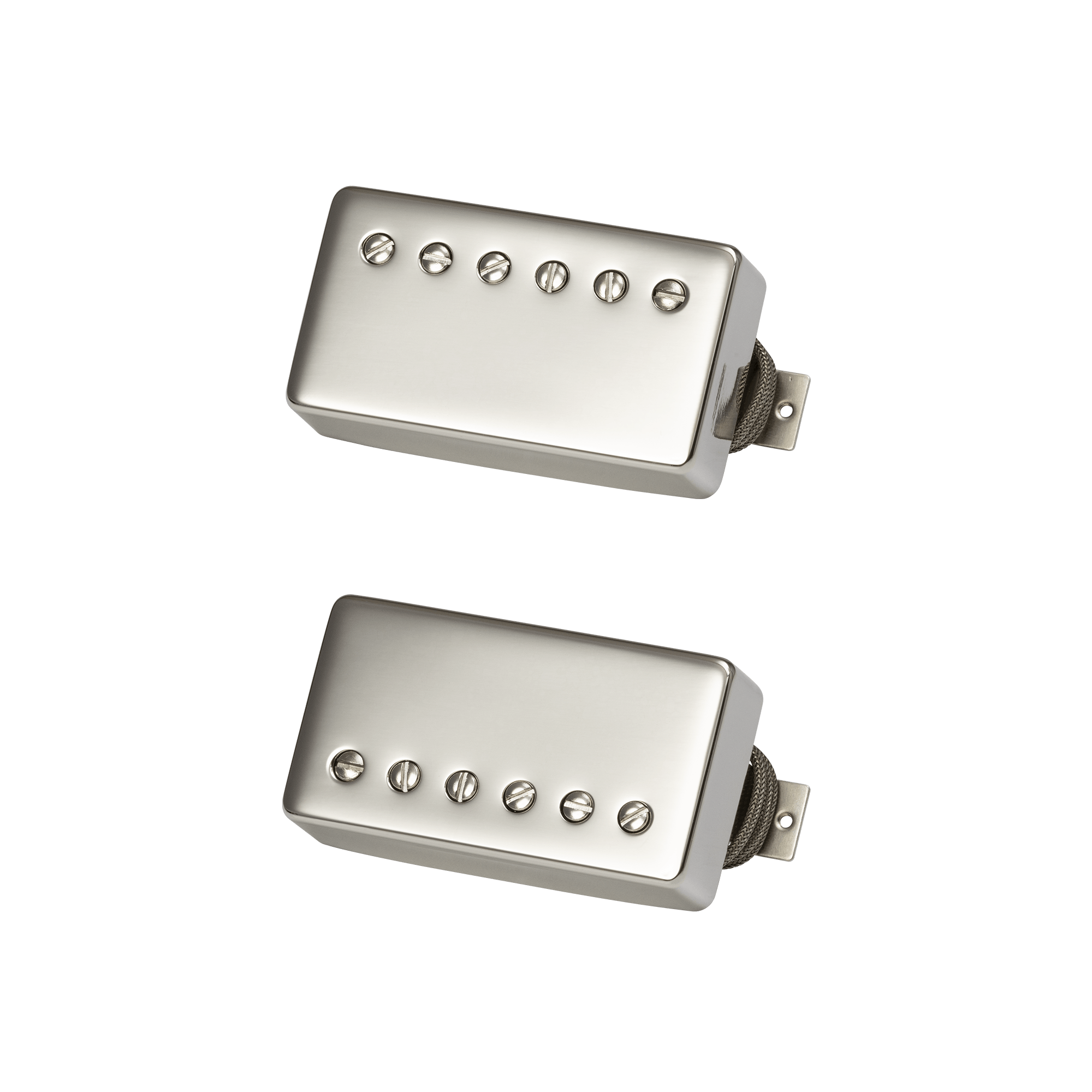 Gibson Custombucker Set Double Black with Nickel Covers