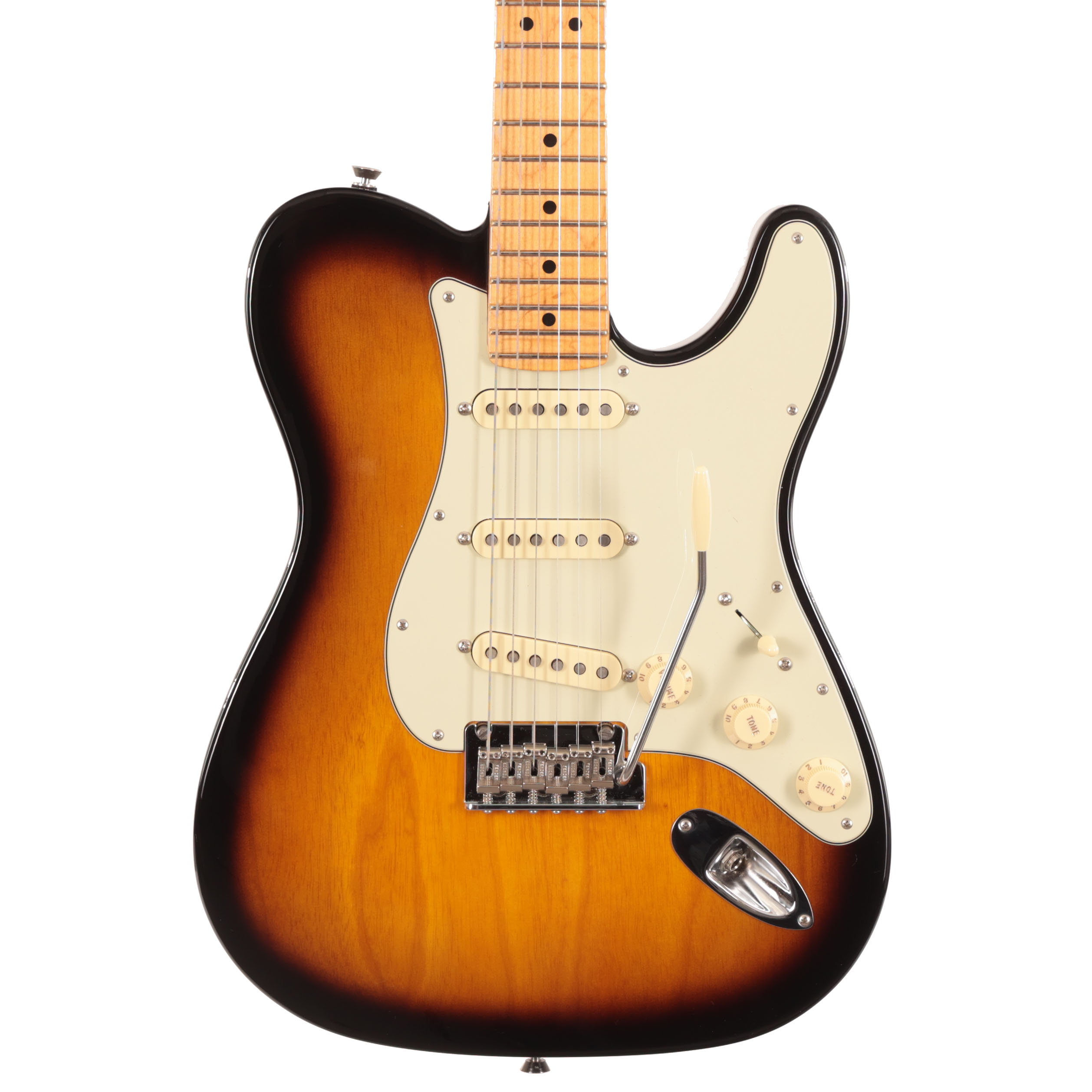 Second Hand Fender Limited Edition Parallel Universe Tele-Strat Hybrid in 2-colour Sunburst 030