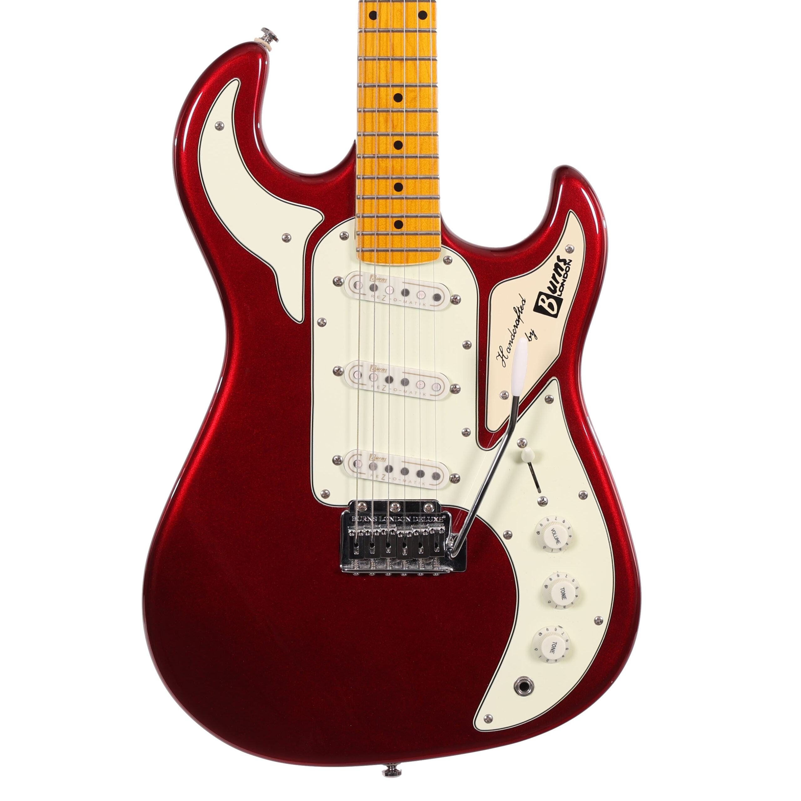 Second Hand Burns Batwing Electric Guitar in Candy Apple Red 031
