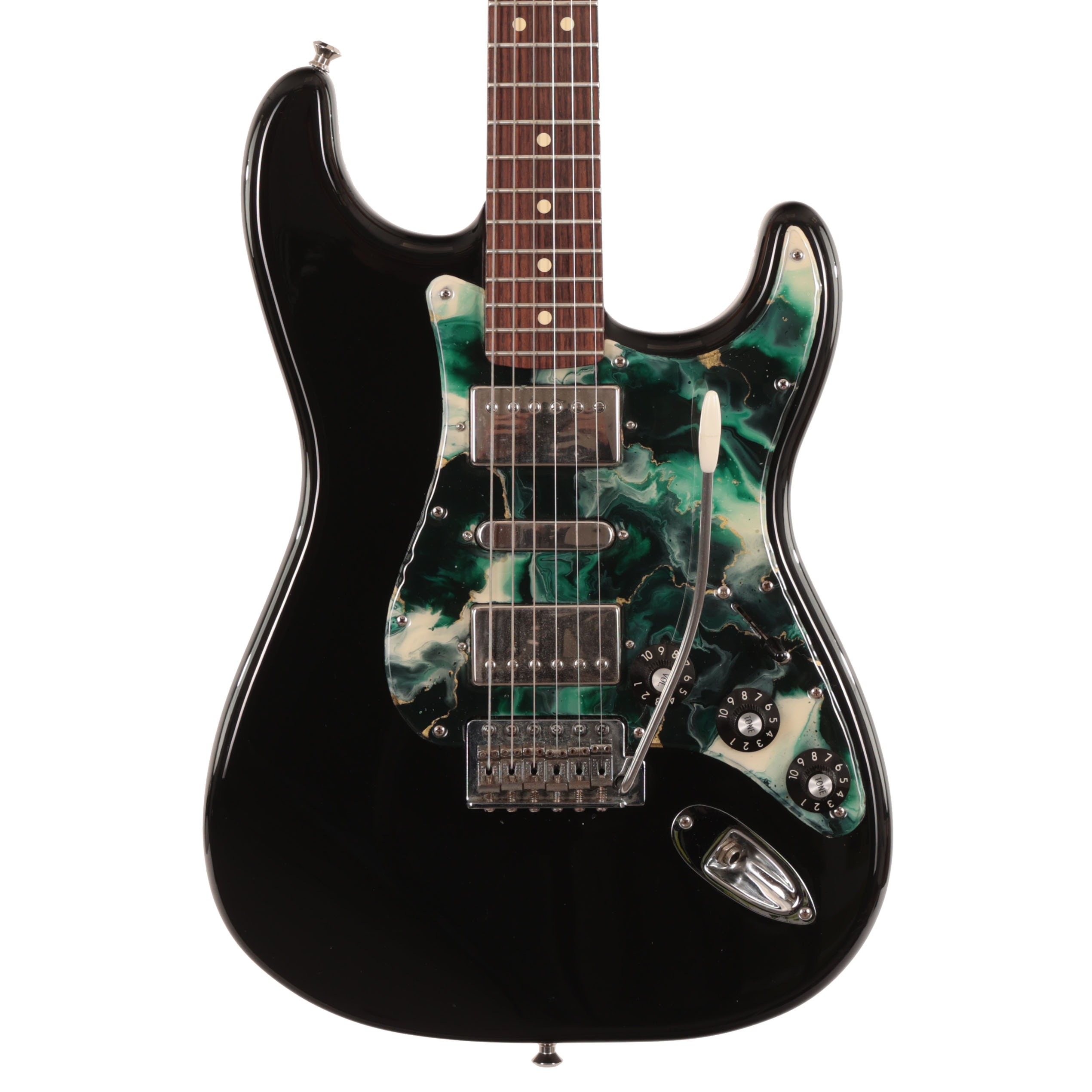 Second Hand Fender Blacktop HSH Stratocaster (Customer Modified) in Black 959