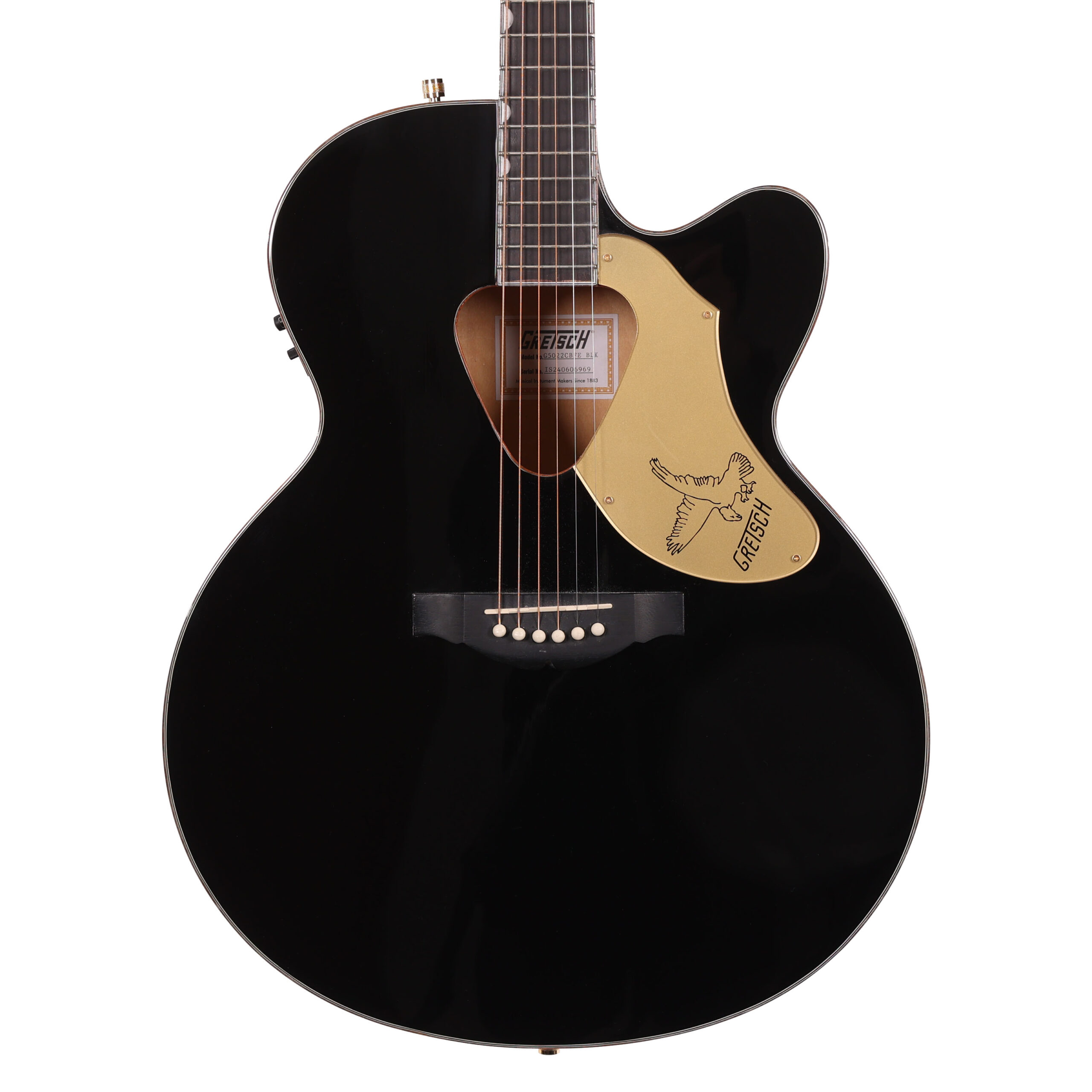 Second Hand Gretsch Falcon Jumbo Acoustic in Black 324