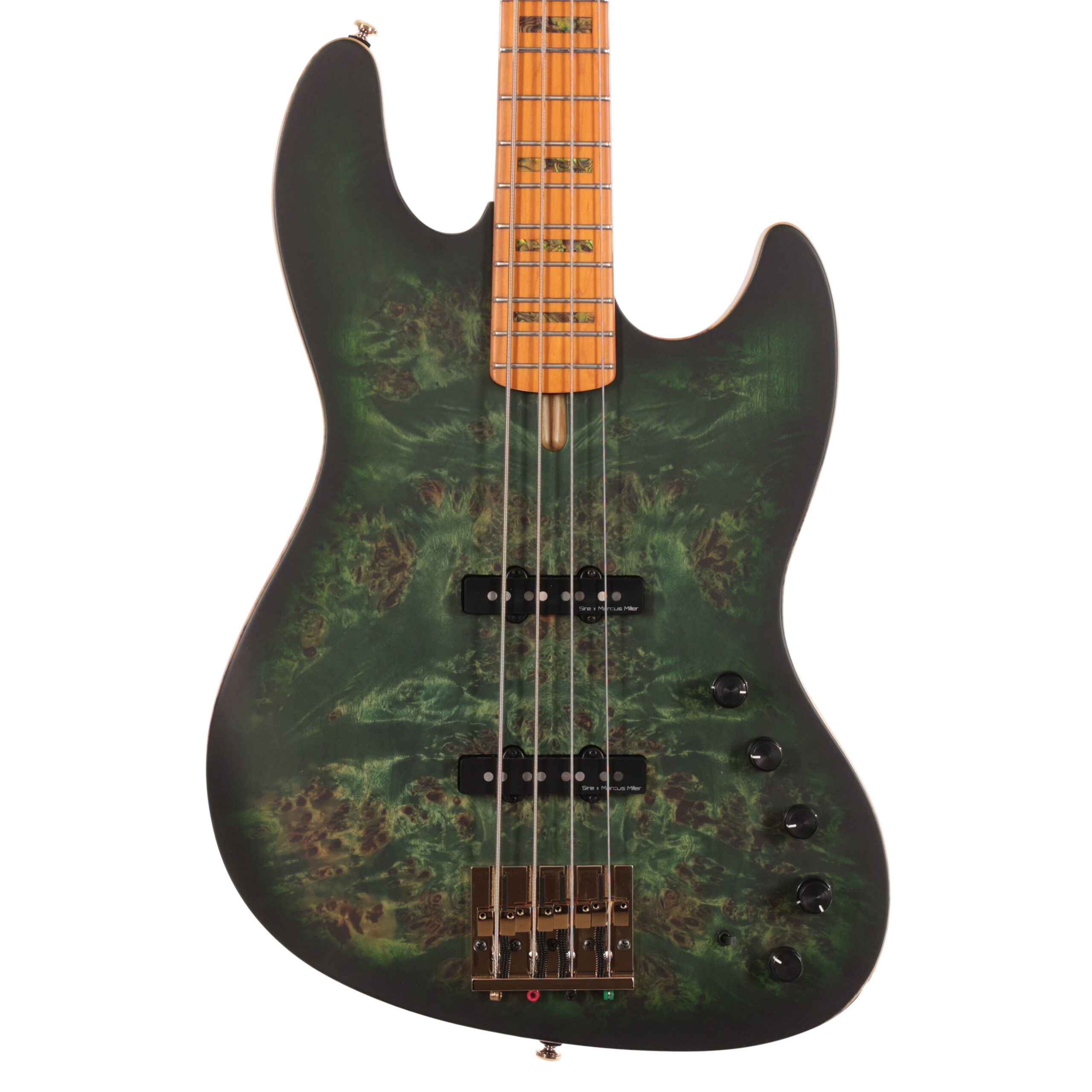 Sire Marcus Miller V10 4-String Bass Guitar in Transparent Green Satin