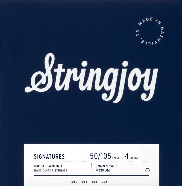 Stringjoy Nickel Alloy Round Core 50-105 Medium 4 String Bass Strings