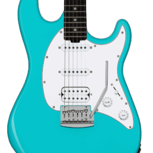 Sterling by Music Man Sub Cutlass CT20 HSS in Electric Blue with Amaranth Neck