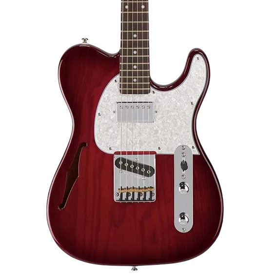 G&L Tribute ASAT Classic Bluesboy Semi-Hollow in Redburst
