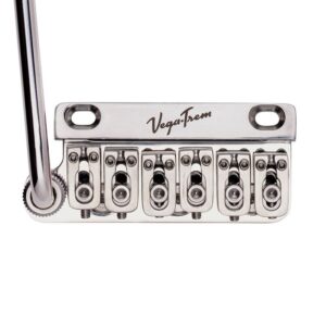 Vega-Trem Ultra 2-Point Floating Left Handed Tremolo System in Polished Steel