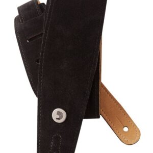 D'Addario Suede Guitar Strap in Black