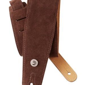 D'Addario Suede Guitar Strap in Cognac