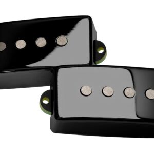 Dimarzio Sixties PJ Bass Pickup Pair in Gloss Black Metal