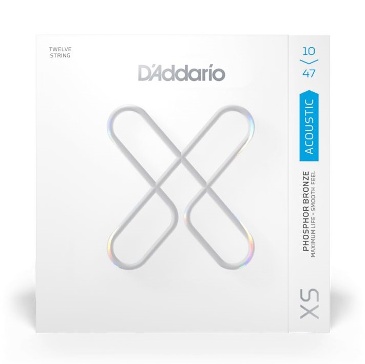D'Addario XS 12-String Coated Acoustic Strings 10-47