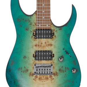 Ibanez RG421PBCHF Electric Guitar in Caribbean Shoreline Flat
