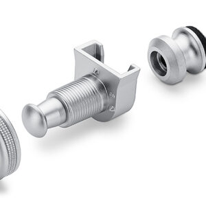 Schaller Guitar S-Lock Pair Satin Chrome Plated Strap Locks