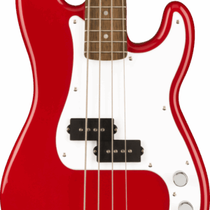 Squier Mini P Bass Guitar in Dakota Red